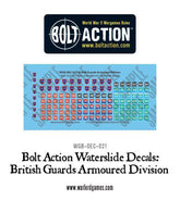 British Guards Armoured Division decal sheet